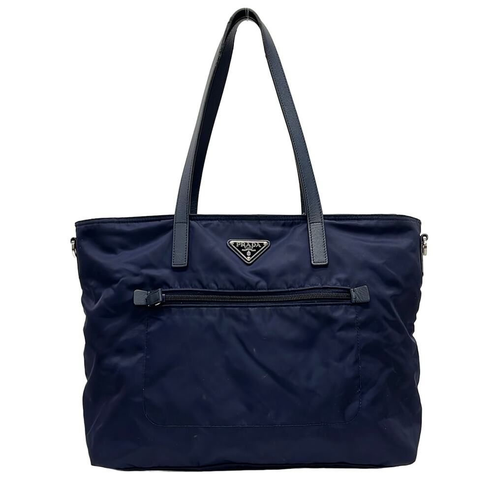 Prada Shoulder Bag Leather Nylon